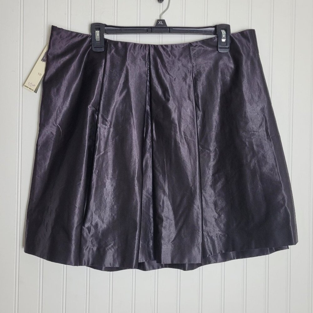 DKNY "NWT" Cotton/Spandex/Poly Black Skirt Women's SZ 12